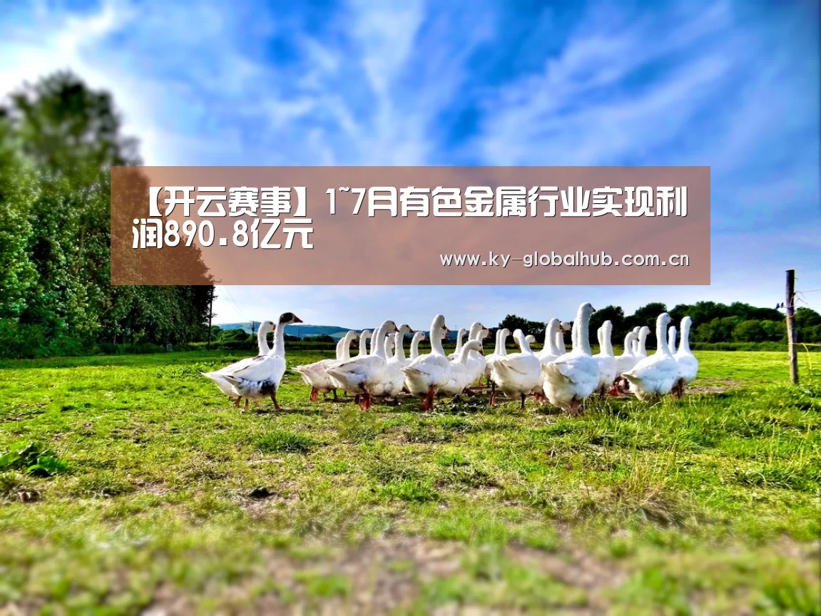 【开云赛事】1~7月有色金属行业实现利润890.8亿元(图4) 开云赛事直播